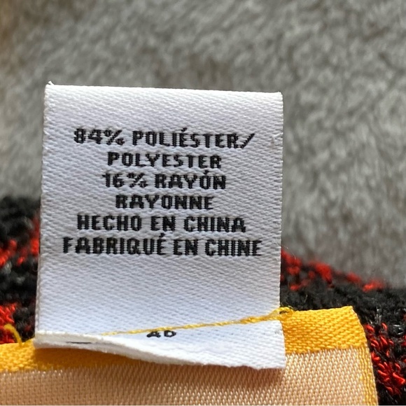 Ruby Rd. Striped Cowl Neck Sweater in Black and Red with Sparkly Sequins - Picture 4 of 10